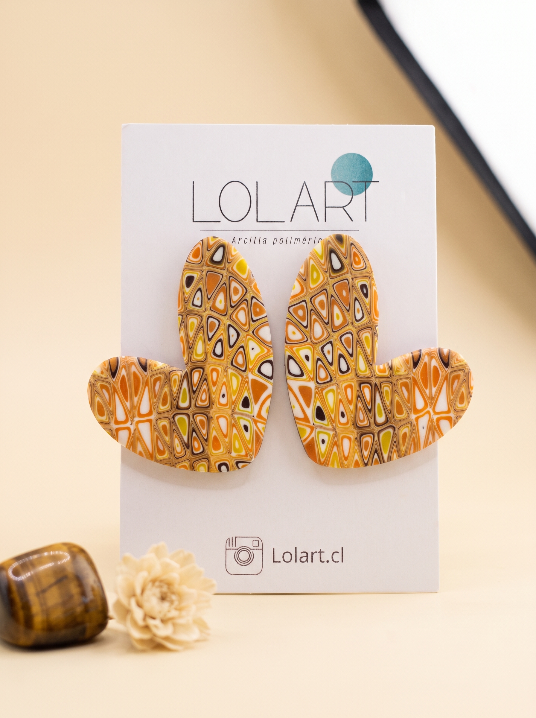 Stud Corazón Ámbar